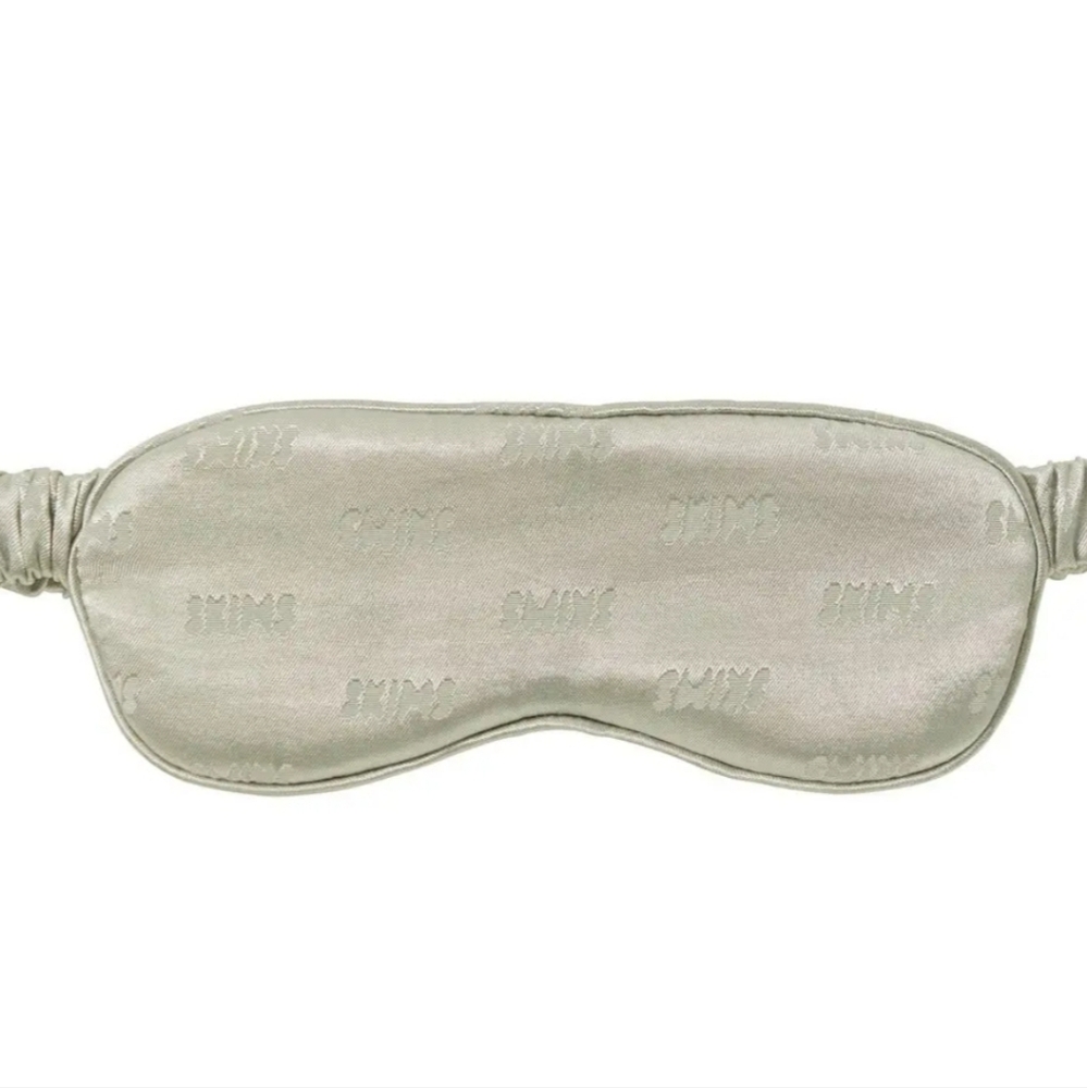 SKIMS Jacquard Satin Eye Mask Color Talc NWT